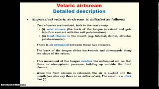 UM5A Phonetics  Velaric airstream