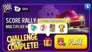 Score Rally Multiplier Mushroom Solo Challenge 24000 Score | Match Masters Tips