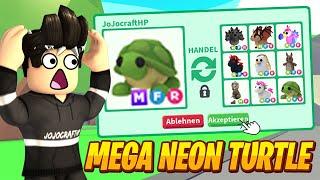 Was TRADEN Leute für eine MEGA Neon TURTLE in Adopt Me ? | Roblox/Deutsch