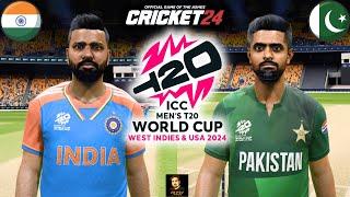 India vs Pakistan T20 World Cup 2024 Quarter Final Match In Cricket 24 RtxVivek