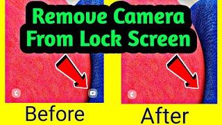 How to Remove Camera From Lock Screen - Mobile lock screen se camera kaise hataye