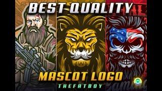 I will design awesome mascot logo for youtube, twitch, esport team, and streamer