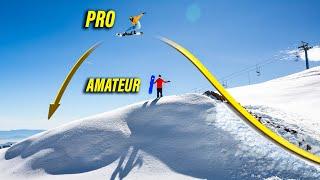 Can an Amateur Snowboarder Survive a Pro Level Jump?