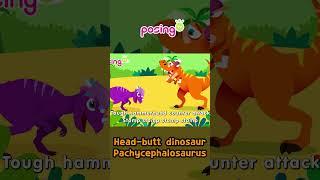 ‍Head-butt dinosaur, Pachycephalosaurus! | Dinosaurus Songs | posingTV #shorts