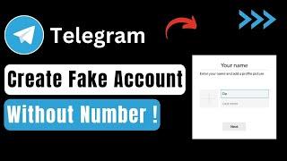 How To Create Fake Telegram Account Without Phone Number !