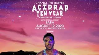 Chance the Rapper Acid Rap 10 Year Anniversary FULL ALBUM live set at United Center Chicago 08/19/23