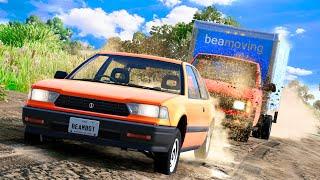 HE WOULDN'T STOP CHASING ME! | BeamNG Multiplayer