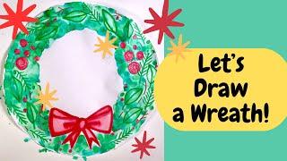 Let's Draw a Wreath!