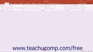 PowerPoint 2016 Tutorial Recovering Unsaved Presentations Microsoft Training