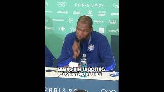 Kevin Durant on running it with Steph Curry & Steve Kerr  #paris2024  x #basketball