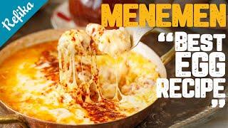 How to Make the Perfect MENEMEN?  Best Turkish Egg Recipe for Breakfast with Sausage and Cheese!