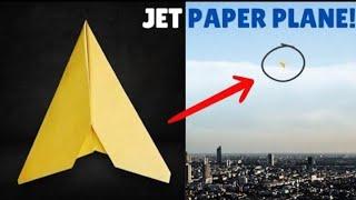 HOW TO MAKE A PAPER AIRPLANE THAT DOES TRICKS - PAPER PLANE JETWELCOME TO MY DRAWING DREAM CRAFT