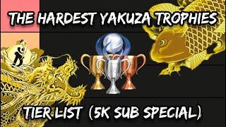 The Hardest Trophies/Achievements in Yakuza Tier List
