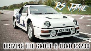 Driving the Ford RS200 at Dunton