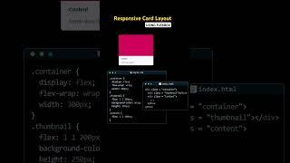 Responsive Layout Using Flexbox #flexbox #coding #webdesign #webdevelopment #programming #htmlcss