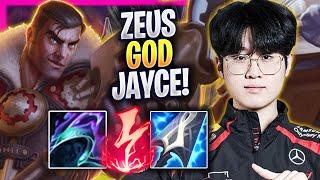 ZEUS IS A GOD WITH JAYCE! - T1 Zeus Plays Jayce TOP vs Ryze! | Season 2024