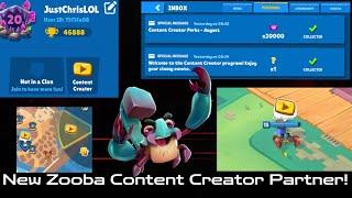 ACCEPTED INTO ZOOBA CONTENT CREATOR PARTNER PROGRAM! WHAT DID I GET?! Gameplay