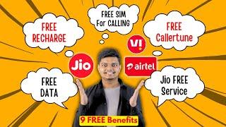 9 Amazing FREE Benefits Offered by Telco ( Jio Airtel & Vi )