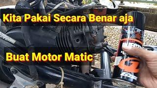 Membersihkan Kerak Ruang Bakar Motor Matic Pakai Carbon Cleaner