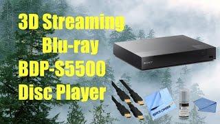 Sony 3D Streaming Blu-ray BDP-S5500 Disc Player offers a full HD 3D viewing experience.