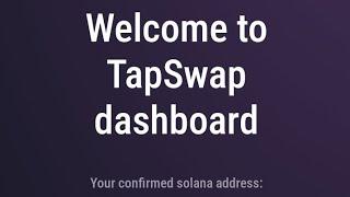 How to connect your solana wallet address on tapswap watch now
