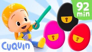 Cuquin's Surprise Eggs: Farm Animals  and more educational videos & cartoons for babies