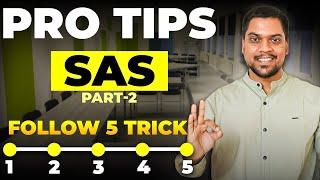 TIPS & TRICKS PRO SAS PROGRAMMER || PART-2  || CLINICAL SAS || 2024