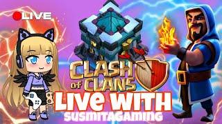 clash of clans livestream||susmitagaming||clan war league 1day #clashofclans  #live