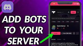 How To Add Bots To Your Discord Server On Mobile