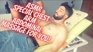 ASMR AMAZING CHEST & ABDOMINAL & FACE AND ARM MASSAGE #asmr #massage #relax #chest