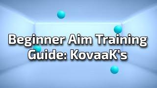 Beginner Aim Training Guide: KovaaK's
