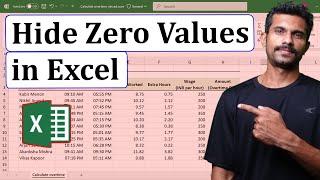 Hide Zero Values in Excel