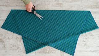  Çok Kolay ve Şık Kalıpsız Kışlık Etek Dikimi   #skirt #sewing A Kesim Etek