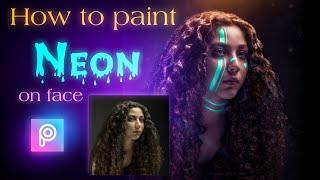 How to make the Neon Face effect in picsart | Picsart Tutorial | The Neon Tribe | Tuts