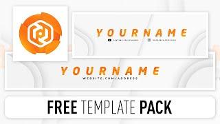 FREE Clean Style Revamp Pack - Photoshop Template [Banner, Header & Avatar]