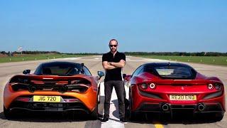 DRAG RACE!! FERRARI F8 vs MCLAREN 720S