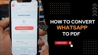 How to Export WhatsApp Chats to PDF (2 Ways that Works on iPhone & Android)