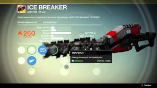 Ice Breaker Exotic Sniper Rifle