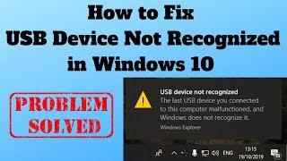 How to Fix USB Device Not Recognized in Windows 10