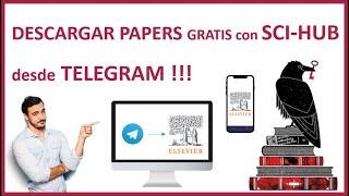 Como usar Sci Hub Bot en Telegram para DESCARGAR PAPERS GRATIS en 2024  Cómo usar Sci-hub