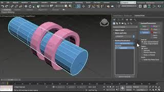 Boolean Subtract in 3ds Max 2021