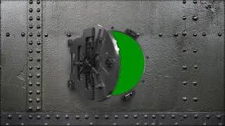 4K Door Open Vault Bank Intro Green Screen Footage