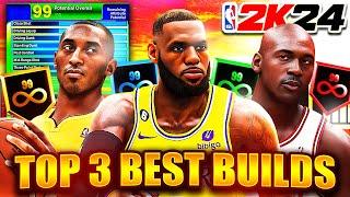 NBA 2K24 TOP 3 BEST BUILDS CURRENT GEN !!! OVERPOWERED DEMIG0D BUILDS BEST PG AND CENTERS