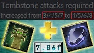 New 7.06f Tombstone + Tinker Rearm Combo [Zombie Attack] Dota 2 Ability Draft