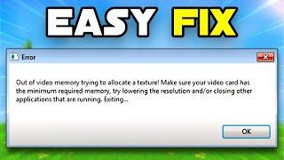 How To Fix Out Of Video Memory Error In Fortnite