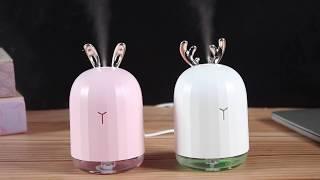 GPCT1827 -  220ml Cool Mist Humidifier Ultrasonic Air Diffuser Atomizer w/7 Color Breathing Lights