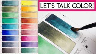 What's in my 2022 watercolor palette?  Swatching my new colors!