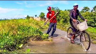 Activity We Help Remove Floating Plants Clogged On Beautiful Dam Drain Water Together #clogging