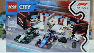 LEGO City 60444 F1® Garage & Mercedes-AMG & Alpine Cars - LEGO Speed Build Review