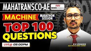 MAHATRANSCO-AE | Machine 100 Important objectives by Raman sir | MAHATRANSCO AE Marathon Session